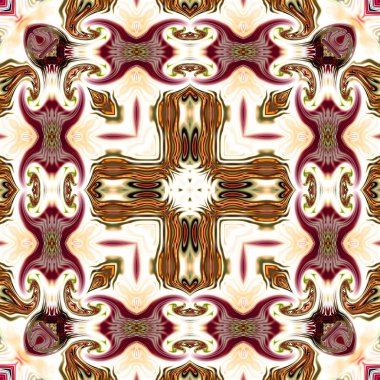 Benzersiz mandala, Oriental yuvarlak desen, mistik motifi, egzotik arka plan. Fantastik fraktal tasarım, geometrik doku parlayan renkli dijital sanat