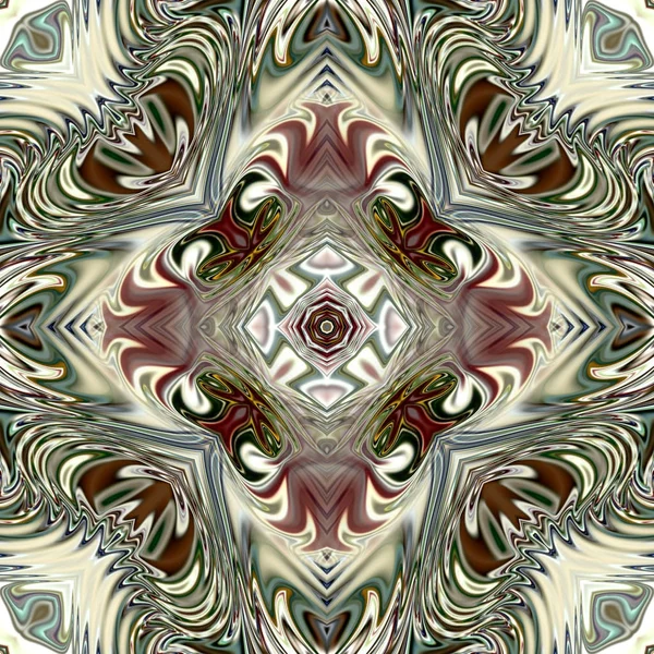 Unieke Mandala Oriental Ronde Patroon Mystieke Motif Abstracte Exotische Achtergrond — Stockfoto