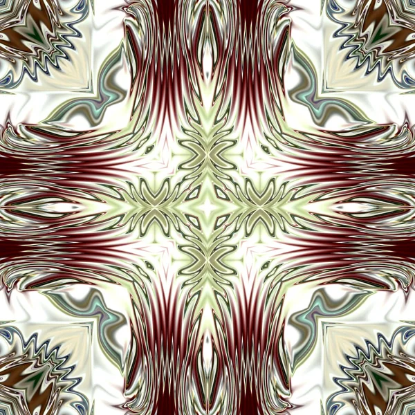 Benzersiz mandala, Oriental yuvarlak desen, mistik motifi, egzotik arka plan. Fantastik fraktal tasarım, geometrik doku parlayan renkli dijital sanat