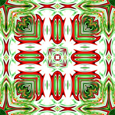 Benzersiz mandala, Oriental yuvarlak desen, mistik motifi, egzotik arka plan. Fantastik fraktal tasarım, geometrik doku parlayan renkli dijital sanat