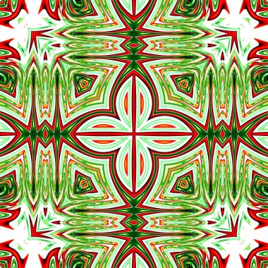 Benzersiz mandala, Oriental yuvarlak desen, mistik motifi, egzotik arka plan. Fantastik fraktal tasarım, geometrik doku parlayan renkli dijital sanat