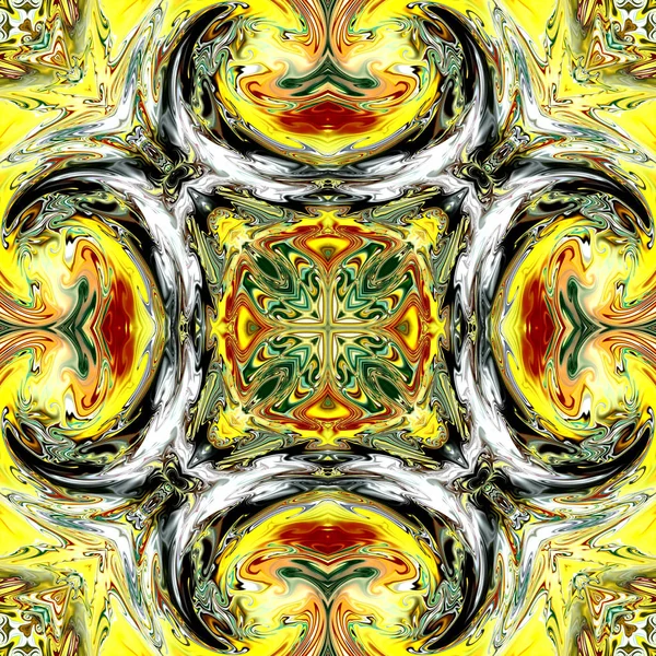 Mandala Único Patrón Redondo Oriental Motivo Místico Fondo Exótico Abstracto — Foto de Stock