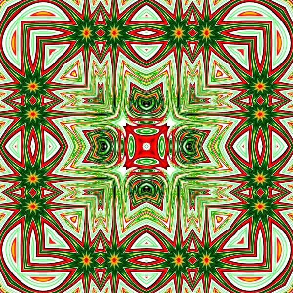 Benzersiz mandala, Oriental yuvarlak desen, mistik motifi, egzotik arka plan. Fantastik fraktal tasarım, geometrik doku parlayan renkli dijital sanat