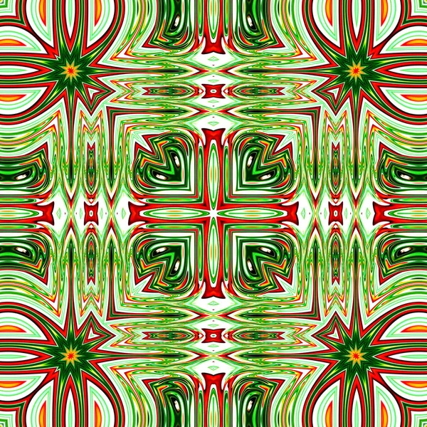 Benzersiz mandala, Oriental yuvarlak desen, mistik motifi, egzotik arka plan. Fantastik fraktal tasarım, geometrik doku parlayan renkli dijital sanat