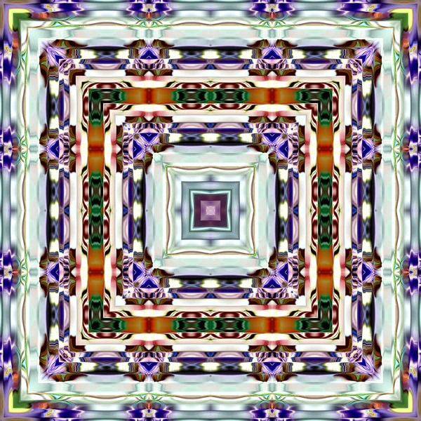 Mandala Único Patrón Redondo Oriental Motivo Místico Fondo Exótico Abstracto — Foto de Stock