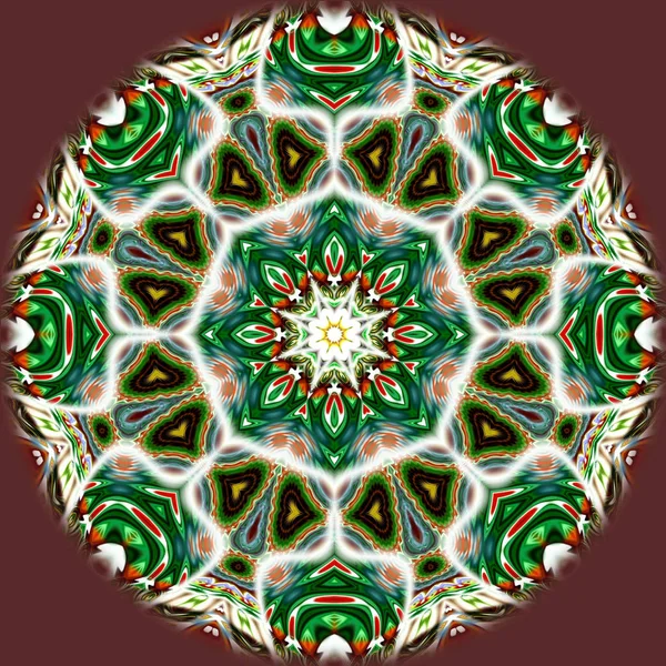 Unieke Mandala Oriental Ronde Patroon Mystieke Motif Abstracte Exotische Achtergrond — Stockfoto