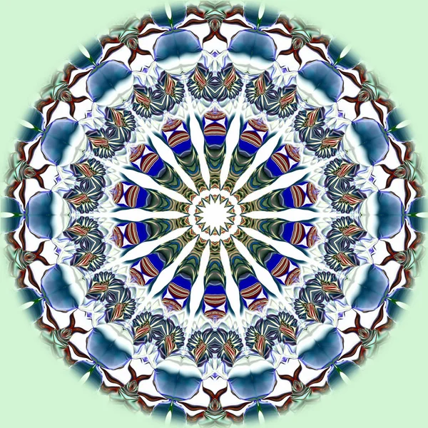 Unikalne Mandalę Oriental Okrągły Wzór Mistyczne Motyw Egzotyczne Tło Fantastyczne — Zdjęcie stockowe