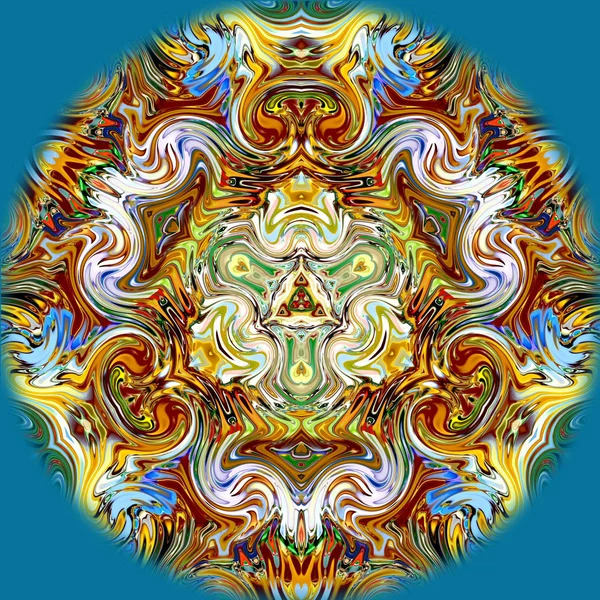 Unique Mandala Oriental Pattern Mystical Motif Abstract Exotic Background Fantastic — Stock Photo, Image