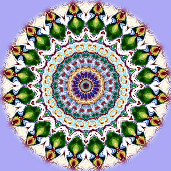 Einzigartiges Mandala Orientalisches Rundes Muster Mystisches Motiv Abstrakter Exotischer Hintergrund — Stockfoto