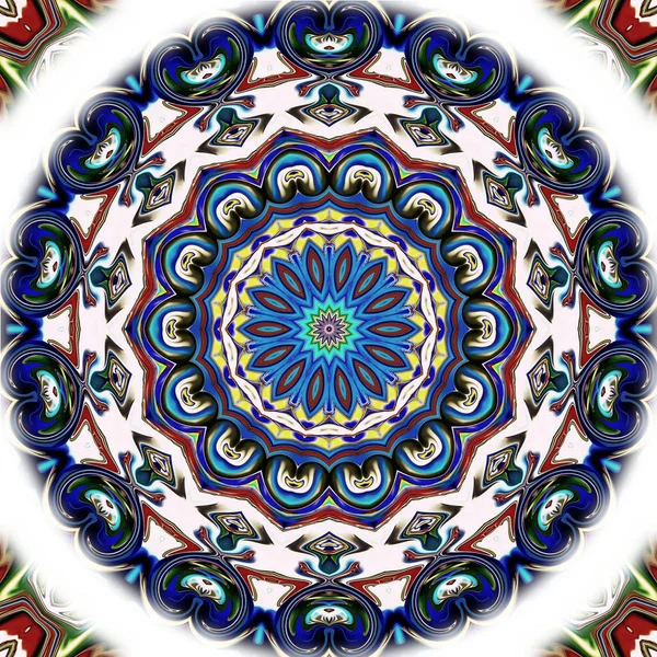 Einzigartiges Mandala Orientalisches Rundes Muster Mystisches Motiv Abstrakter Exotischer Hintergrund — Stockfoto