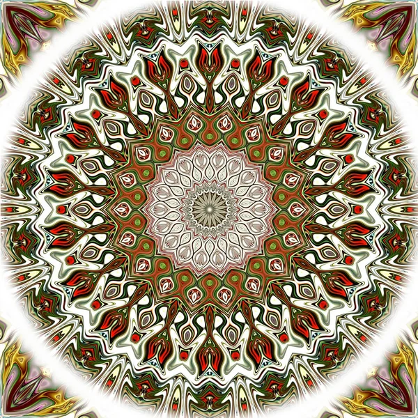 Mandala Unică Model Rotund Oriental Motiv Mistic Fundal Exotic Abstract — Fotografie, imagine de stoc