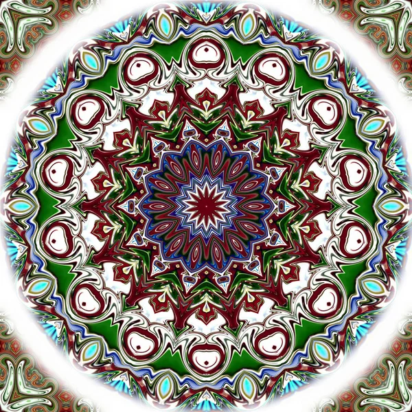 Einzigartiges Mandala Orientalisches Rundes Muster Mystisches Motiv Abstrakter Exotischer Hintergrund — Stockfoto