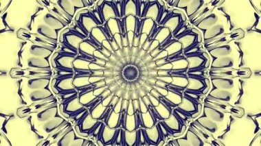 Benzersiz mandala işleme, renkli dijital sanat, 3d geometrik soyut egzotik animasyon, fantastik fraktal tasarım 