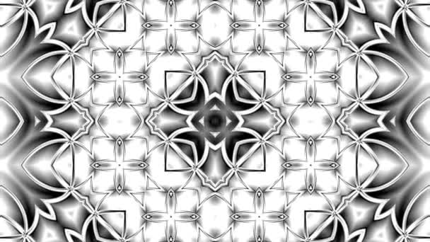 Representación Mandala Única Animación Exótica Abstracta Diseño Fractal Fantástico Arte — Vídeos de Stock