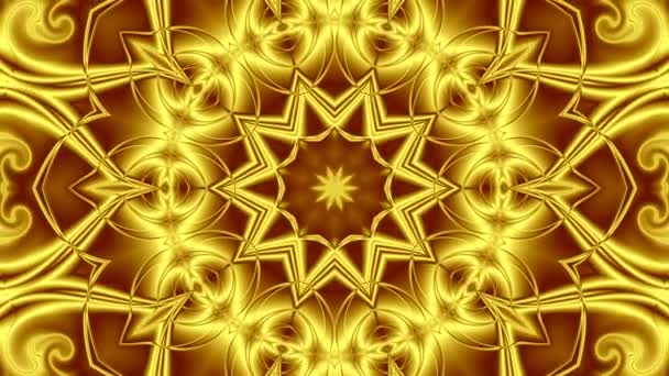 Rendering Unico Mandala Animazione Esotica Astratta Fantastico Design Frattale Arte — Video Stock