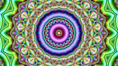 Benzersiz işleme, renkli dijital sanat, 3d geometrik soyut egzotik animasyon, fantastik tasarım 