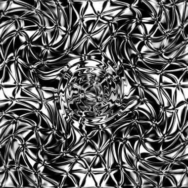 Benzersiz işleme, renkli dijital sanat, 3d geometrik soyut egzotik animasyon, fantastik tasarım 