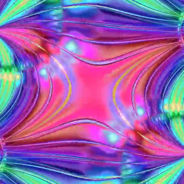 Уникальный Рендеринг Абстрактная Экзотическая Анимация Фантастический Дизайн Цветное Цифровое Искусство — стоковое видео