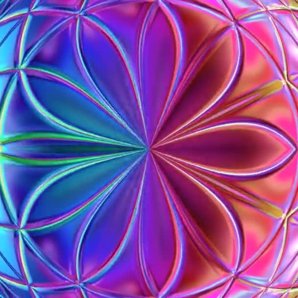 Representación Única Animación Exótica Abstracta Diseño Fantástico Arte Digital Colorido — Vídeo de stock