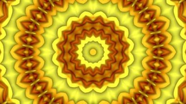 Benzersiz işleme, soyut egzotik animasyon, fantastik tasarım, renkli dijital sanat, geometrik mandala