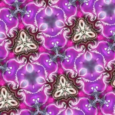 Benzersiz işleme, soyut egzotik animasyon, fantastik tasarım, renkli dijital sanat, geometrik kaleydoskop