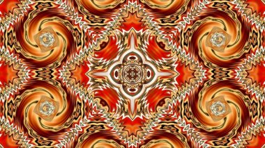 Benzersiz mandala, Oriental yuvarlak desen, mistik motifi, egzotik arka plan. Fantastik fraktal tasarım, geometrik doku parlayan renkli dijital sanat.