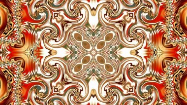 Benzersiz mandala, Oriental yuvarlak desen, mistik motifi, egzotik arka plan. Fantastik fraktal tasarım, geometrik doku parlayan renkli dijital sanat.