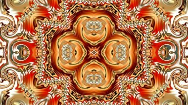 Benzersiz mandala, Oriental yuvarlak desen, mistik motifi, egzotik arka plan. Fantastik fraktal tasarım, geometrik doku parlayan renkli dijital sanat.