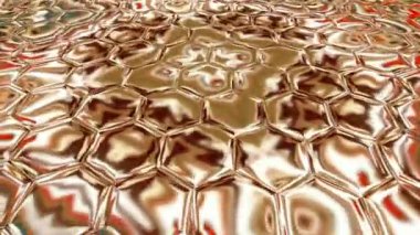 Benzersiz işleme, soyut egzotik animasyon, fantastik tasarım, renkli dijital sanat, geometrik kaleydoskop