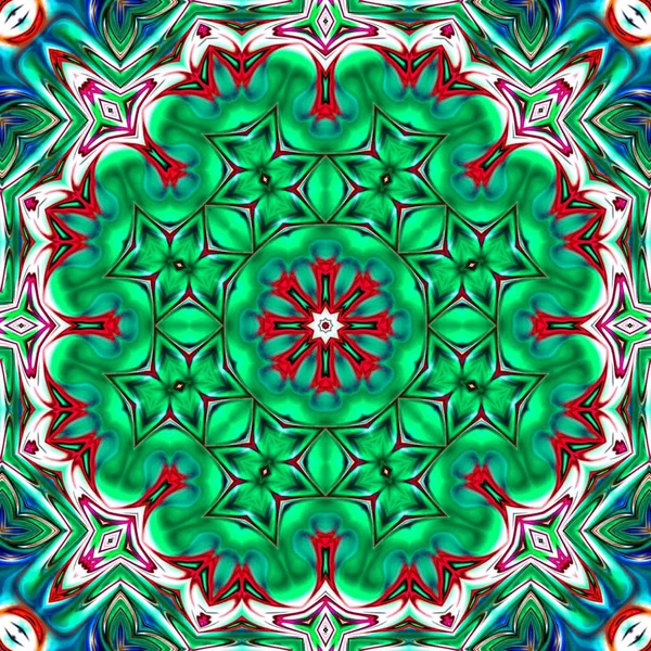 Mandala Original Padrão Redondo Oriental Motivo Místico Fundo Exótico Abstrato — Fotografia de Stock