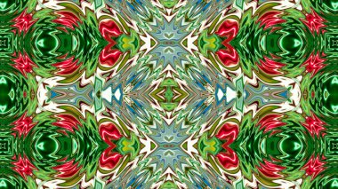 Benzersiz mandala, Oriental yuvarlak desen, mistik motifi, egzotik arka plan. Fantastik fraktal tasarım, geometrik doku parlayan renkli dijital sanat.