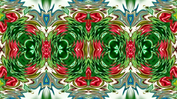 Benzersiz mandala, Oriental yuvarlak desen, mistik motifi, egzotik arka plan. Fantastik fraktal tasarım, geometrik doku parlayan renkli dijital sanat.