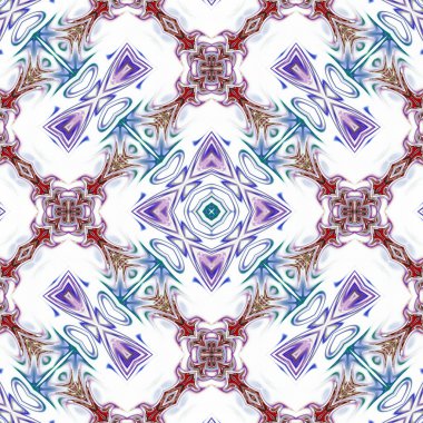 Benzersiz mandala, Oriental yuvarlak desen, mistik motifi, egzotik arka plan. Fantastik fraktal tasarım, geometrik doku parlayan renkli dijital sanat.