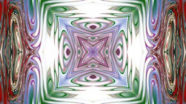 Benzersiz mandala, Oriental yuvarlak desen, mistik motifi, egzotik arka plan. Fantastik fraktal tasarım, geometrik doku parlayan renkli dijital sanat.