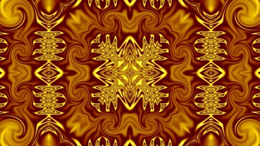 Benzersiz mandala, Oriental yuvarlak desen, mistik motifi, egzotik arka plan. Fantastik fraktal tasarım, geometrik doku parlayan renkli dijital sanat.