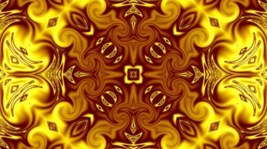 Benzersiz mandala, Oriental yuvarlak desen, mistik motifi, egzotik arka plan. Fantastik fraktal tasarım, geometrik doku parlayan renkli dijital sanat.