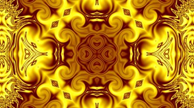 Benzersiz mandala, Oriental yuvarlak desen, mistik motifi, egzotik arka plan. Fantastik fraktal tasarım, geometrik doku parlayan renkli dijital sanat.