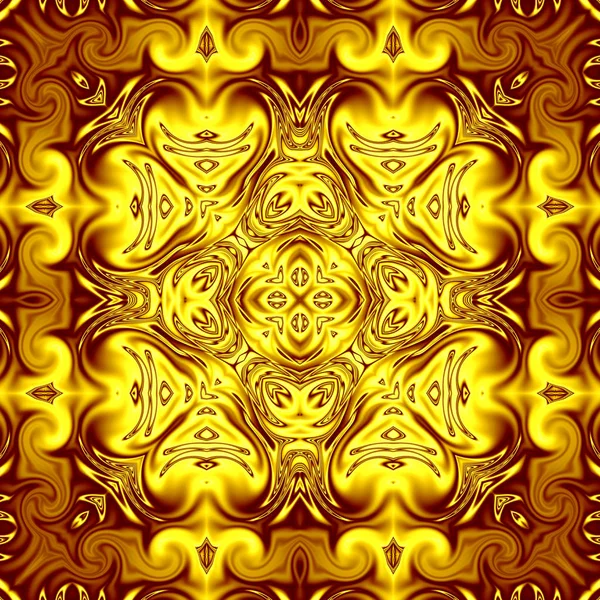 Mandala Único Patrón Redondo Oriental Motivo Místico Fondo Exótico Abstracto —  Fotos de Stock