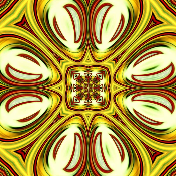 Mandala Único Patrón Redondo Oriental Motivo Místico Fondo Exótico Abstracto — Foto de Stock