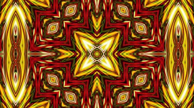 Benzersiz mandala, Oriental yuvarlak desen, mistik motifi, egzotik arka plan. Fantastik fraktal tasarım, geometrik doku parlayan renkli dijital sanat.