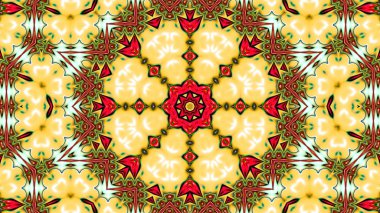 Benzersiz mandala, Oriental yuvarlak desen, mistik motifi, egzotik arka plan. Fantastik fraktal tasarım, geometrik doku parlayan renkli dijital sanat.