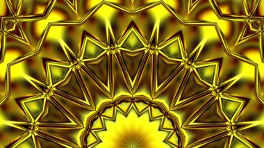 Benzersiz mandala, Oriental yuvarlak desen, mistik motifi, egzotik arka plan. Fantastik fraktal tasarım, geometrik doku parlayan renkli dijital sanat.