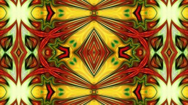 Benzersiz mandala, Oriental yuvarlak desen, mistik motifi, egzotik arka plan. Fantastik fraktal tasarım, geometrik doku parlayan renkli dijital sanat.