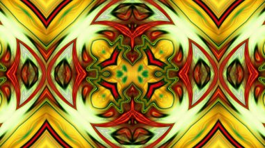 Benzersiz mandala, Oriental yuvarlak desen, mistik motifi, egzotik arka plan. Fantastik fraktal tasarım, geometrik doku parlayan renkli dijital sanat.