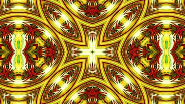 Benzersiz mandala, Oriental yuvarlak desen, mistik motifi, egzotik arka plan. Fantastik fraktal tasarım, geometrik doku parlayan renkli dijital sanat.