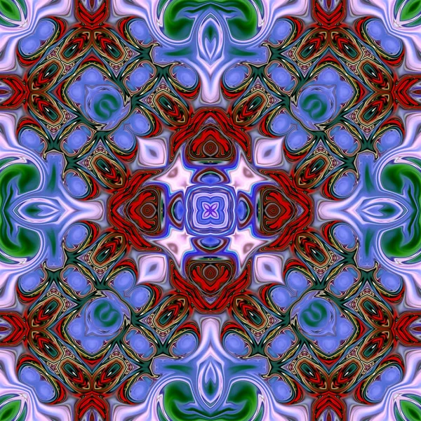 Mandala Único Patrón Redondo Oriental Motivo Místico Fondo Exótico Abstracto — Foto de Stock