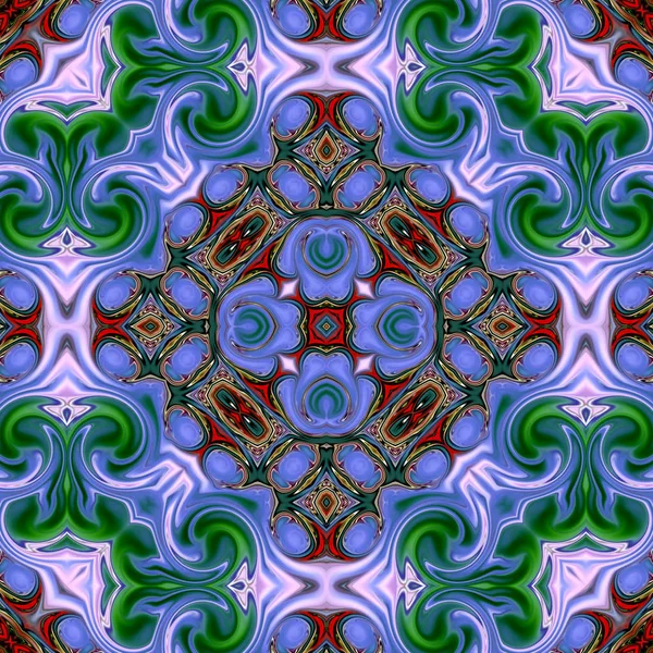 Mandala Original Padrão Redondo Oriental Motivo Místico Fundo Exótico Abstrato — Fotografia de Stock