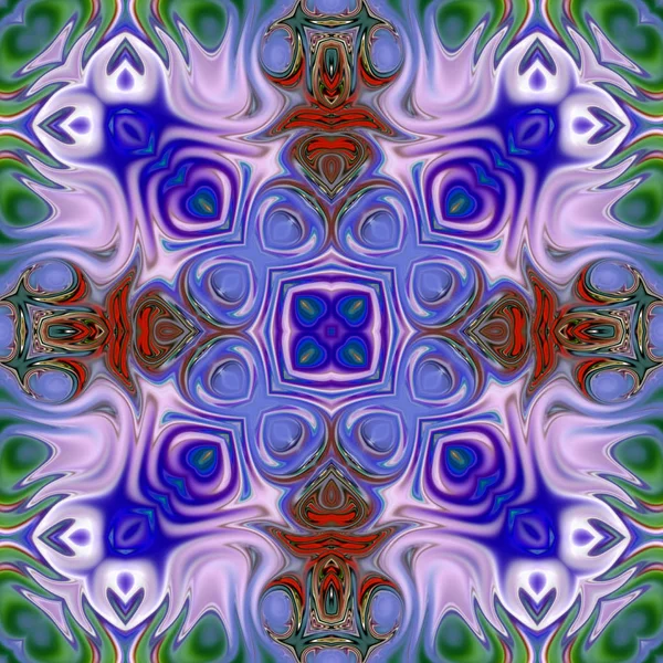 Mandala Único Patrón Redondo Oriental Motivo Místico Fondo Exótico Abstracto — Foto de Stock