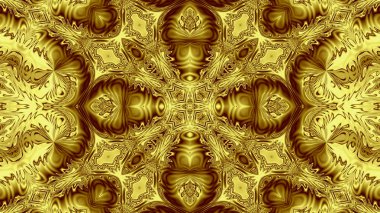 Benzersiz mandala, Oriental yuvarlak desen, mistik motifi, egzotik arka plan. Fantastik fraktal tasarım, geometrik doku parlayan renkli dijital sanat.