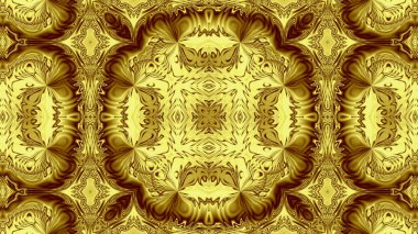 Benzersiz mandala, Oriental yuvarlak desen, mistik motifi, egzotik arka plan. Fantastik fraktal tasarım, geometrik doku parlayan renkli dijital sanat.